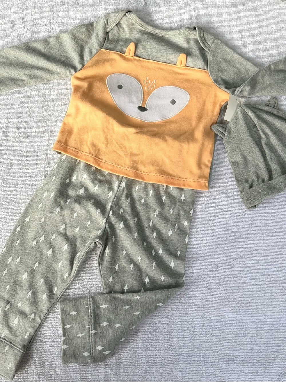 cloud island Fox Face Three-Piece Set